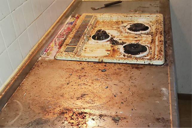 コンロ周りBefore